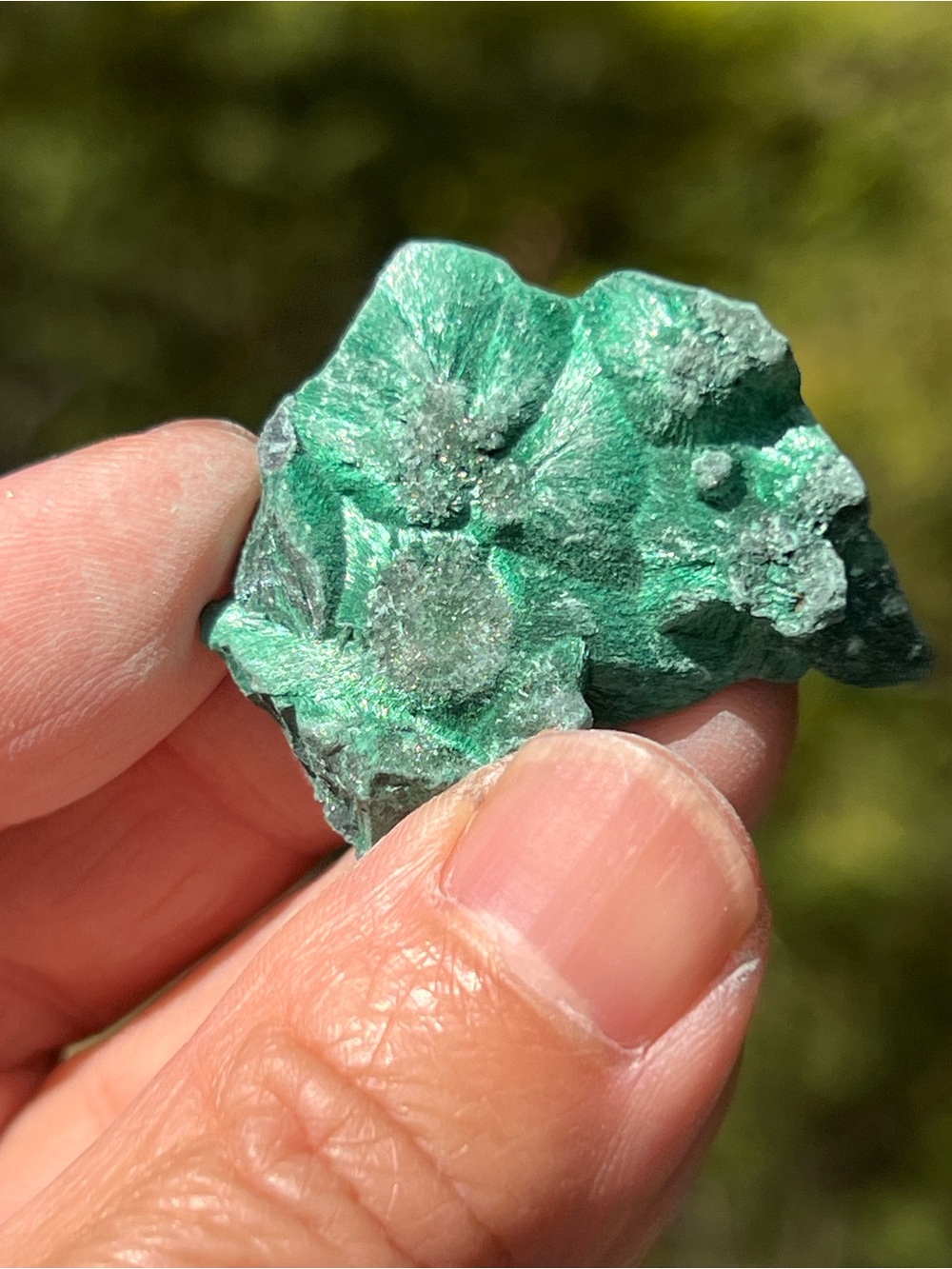 Malachite (17) specimen with stand | crystal